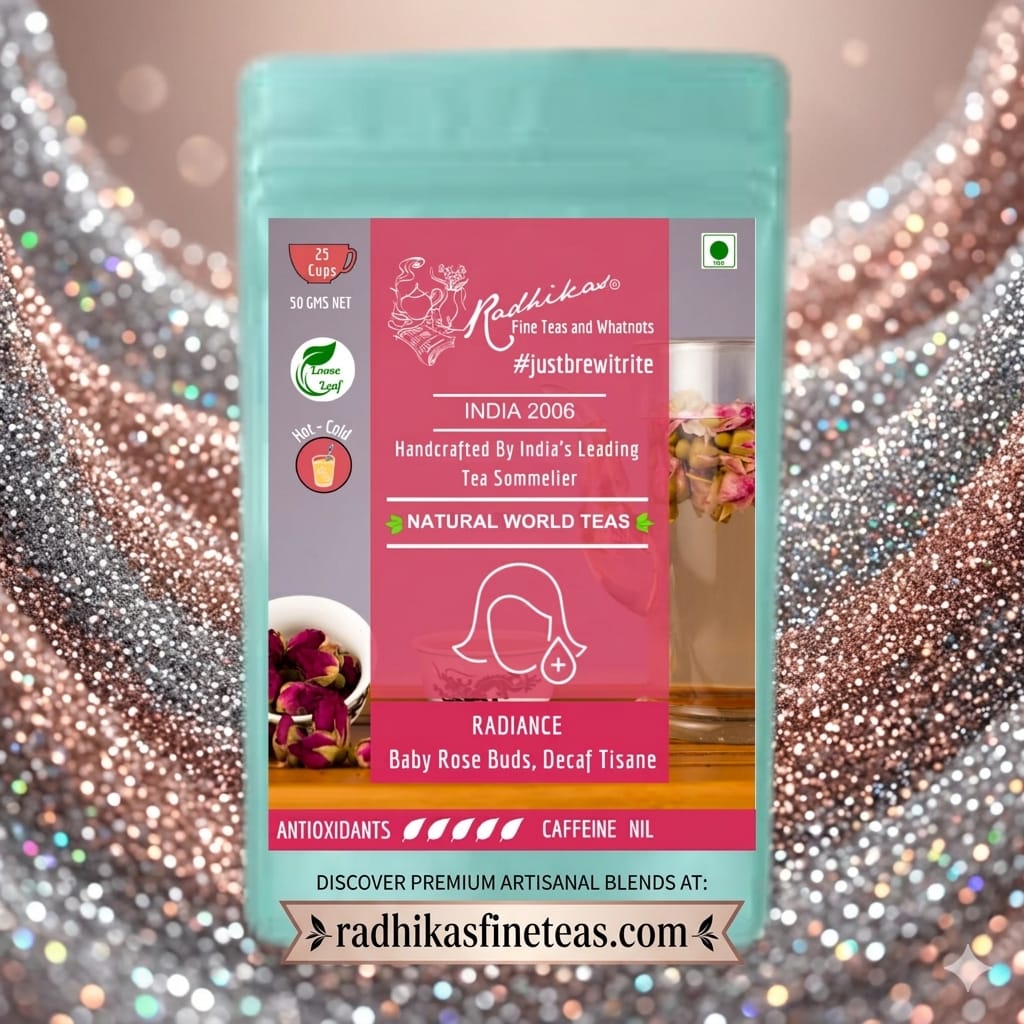 RADIANCE Babyrosenknospen-Entkoffeinierter Tee - Ein strahlender Tee für Romantik & Entspannung