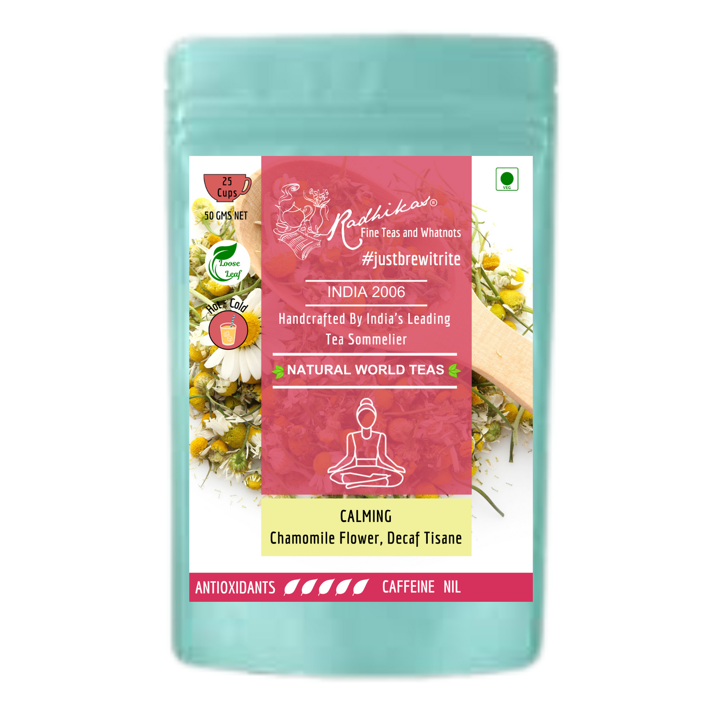 CALMING Chamomile Flower Decaf Tisane