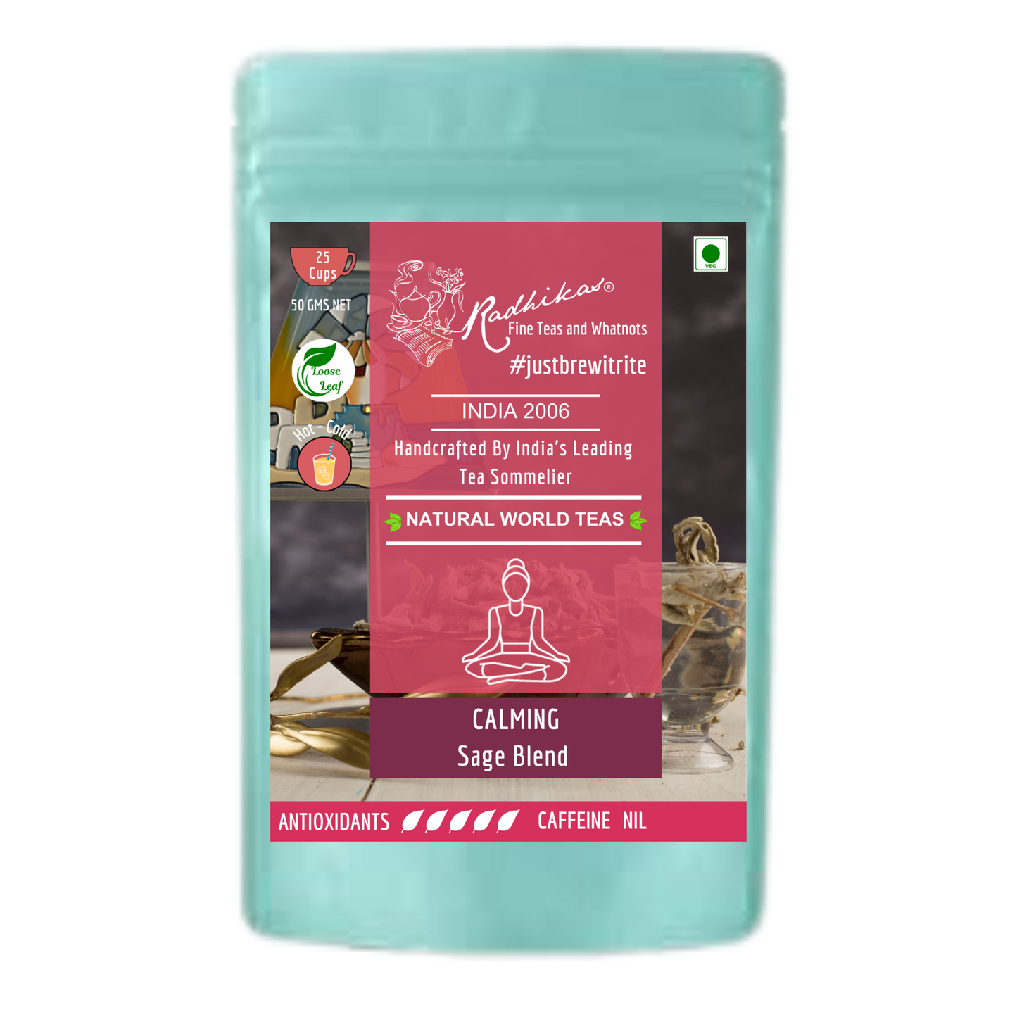 CALMING Sage Blend - A Herbal Tea for Relaxation and Wellness