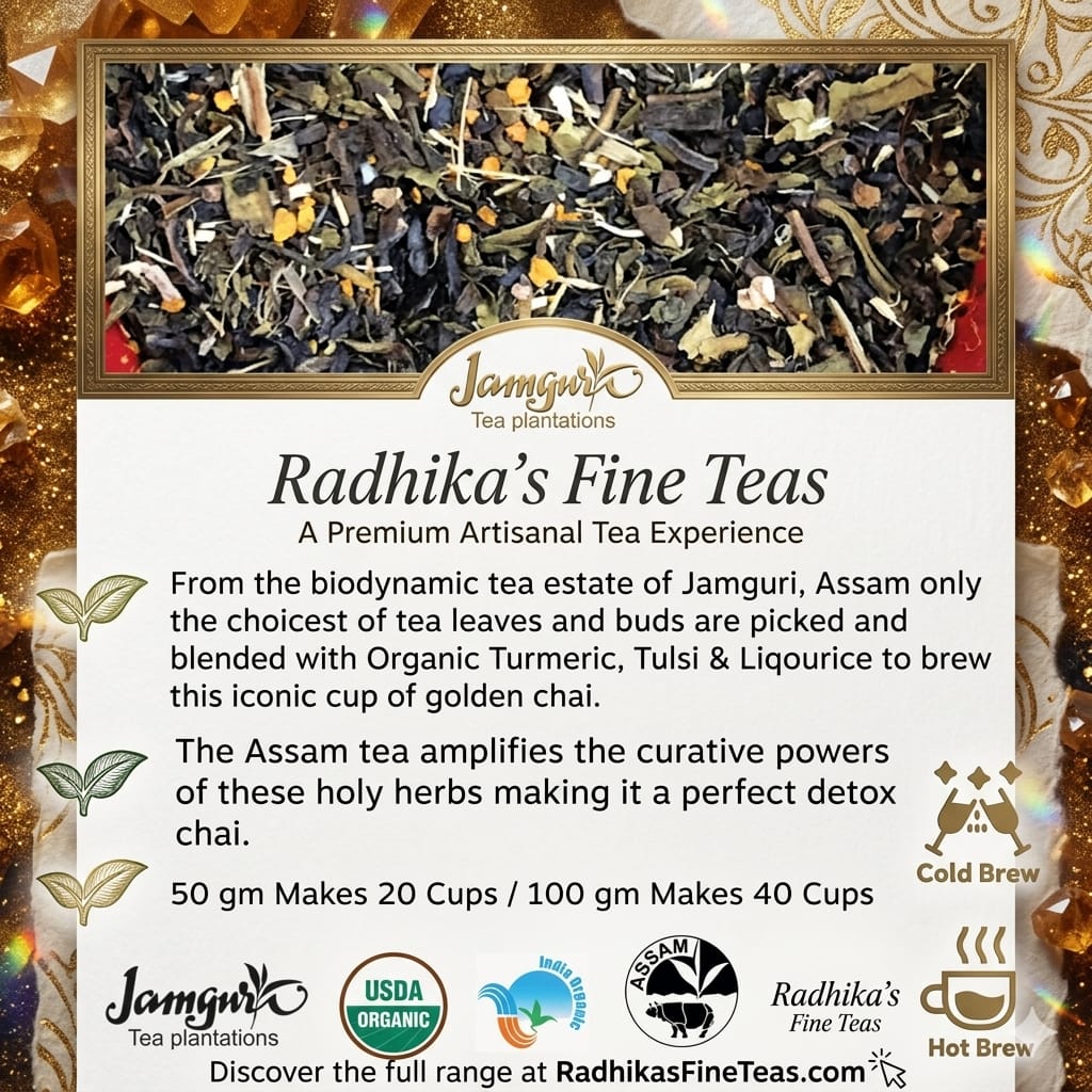 Cancer Zodiac Tea Gift – Assam Turmeric Tulsi Liquorice Chai