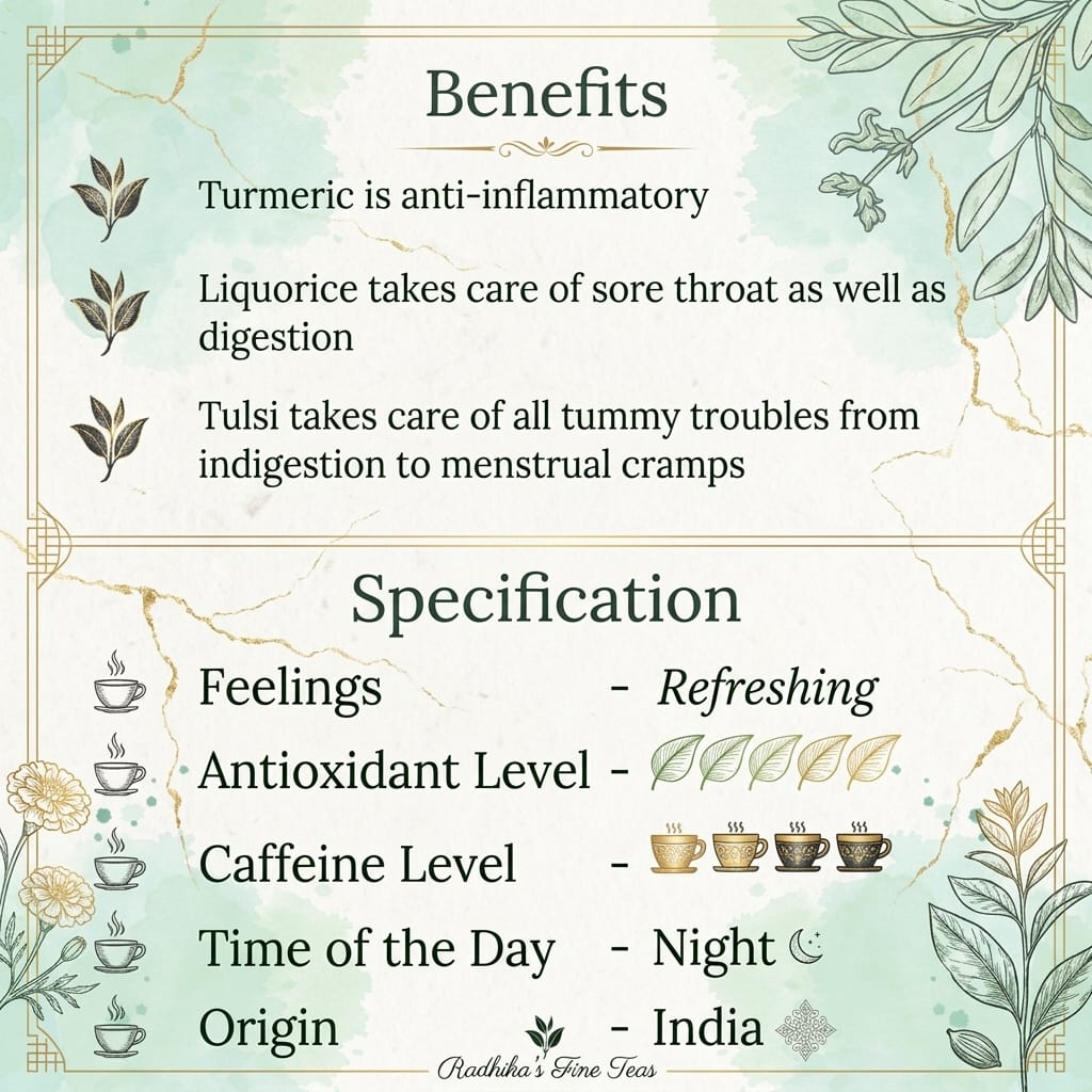 IMMUNITÄT Kurkuma Tulsi Süßholz Chai – Gesundheit reinigen & wiederherstellen