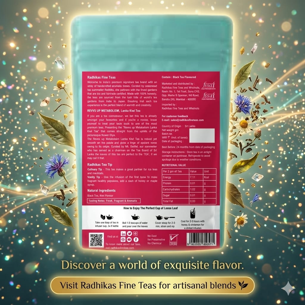 REVVS UP METABOLISM Lanka Kiwi Tea - Refreshing Wellness Drink