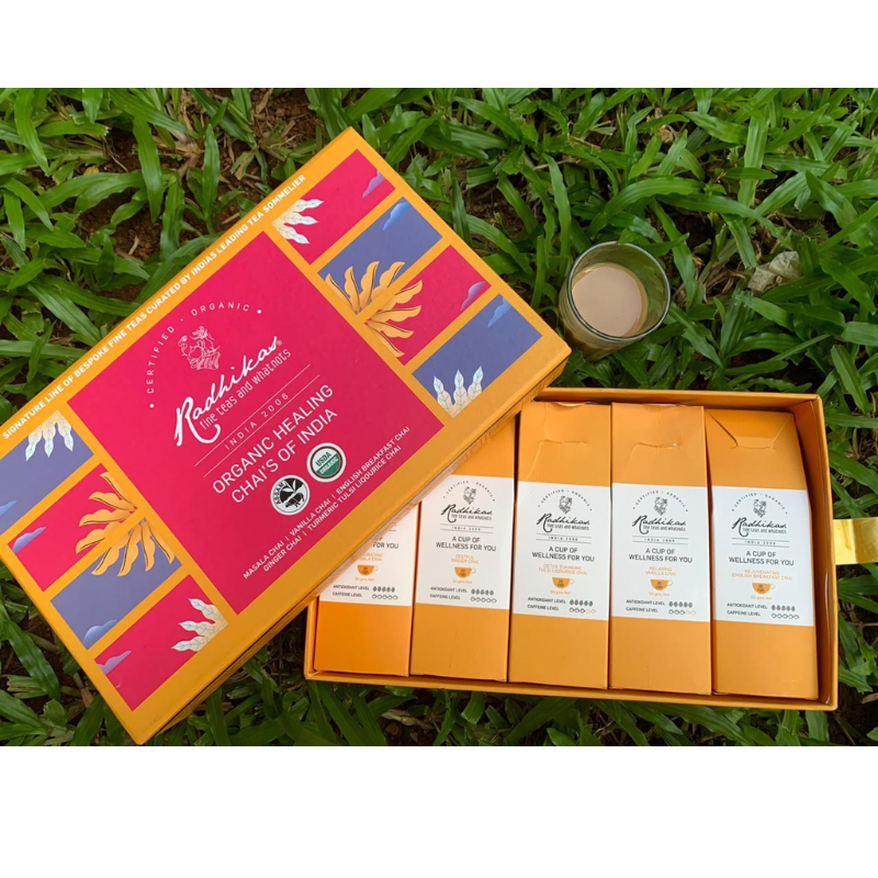 Healing Chai's of India - A cuppa of well being for you, Makes 100 Cups - Radhikas Fine Teas and Whatnots