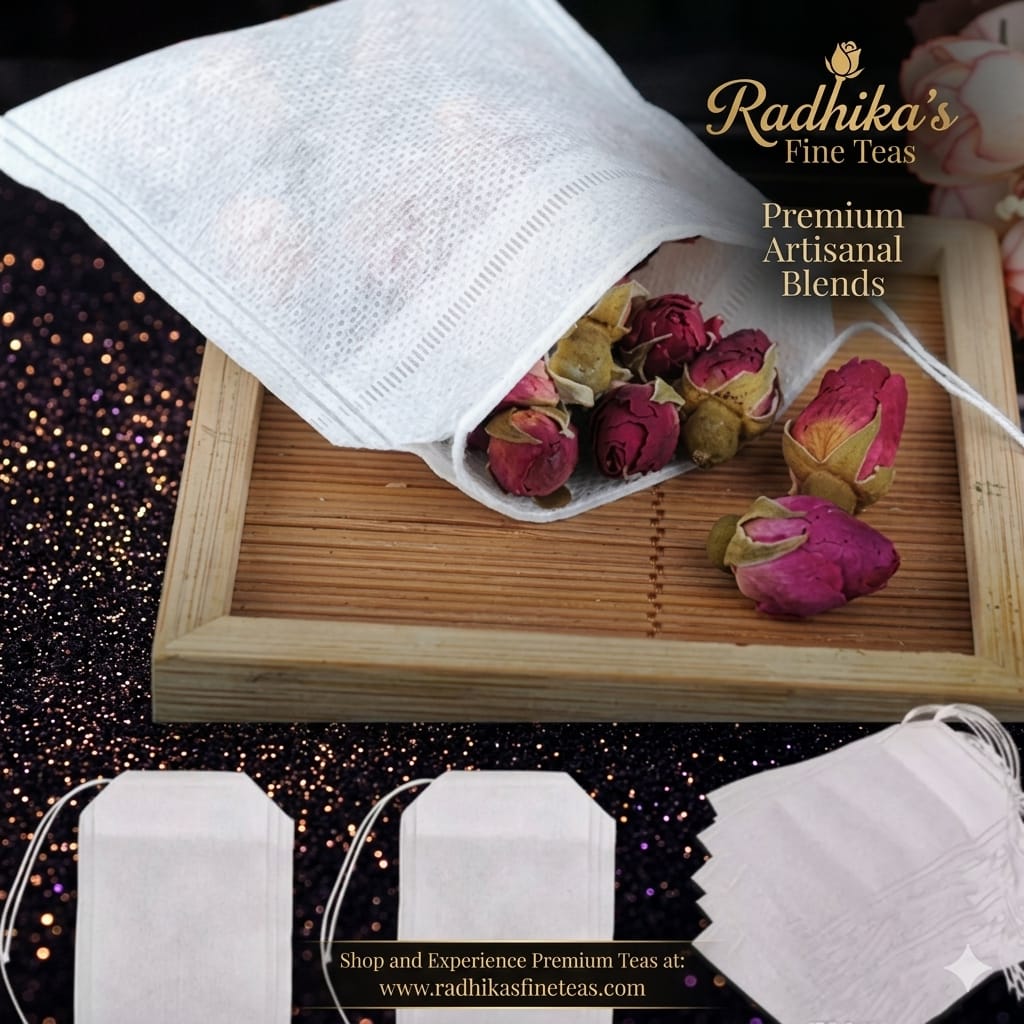 Compostable Tea Filter Bags Eco Tea Brewing Bags (100 Pcs)