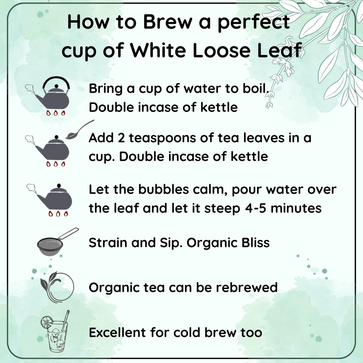 CALMING White Leaf - How White Tea Can Help You Relax and Focus