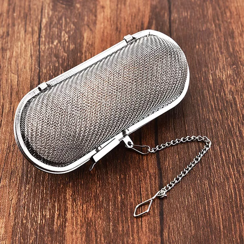 Oval Shape Steel Tea Strainer - The Best Way to Enjoy Your Tea - Radhikas Fine Teas and Whatnots