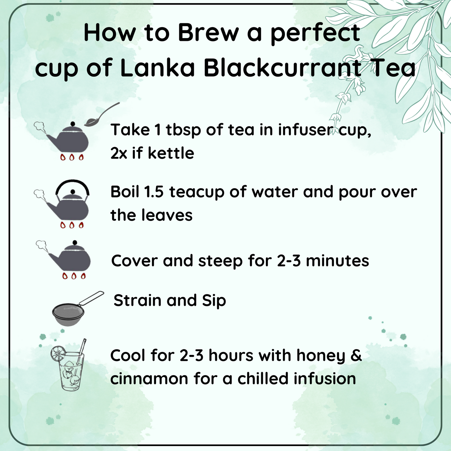 REJUVENATING Lanka Blackcurrant Tea - A Tea for Antioxidants and Flavor - Radhikas Fine Teas and Whatnots