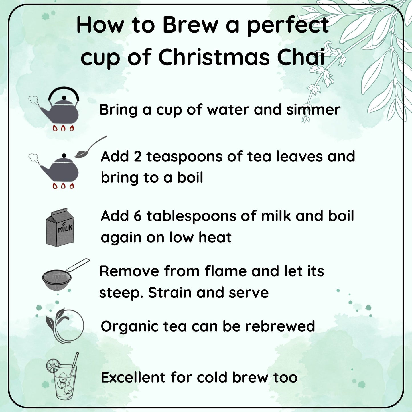 Organic Christmas Chai - A Tea that Celebrates the Spirit of Christmas - Radhikas Fine Teas and Whatnots