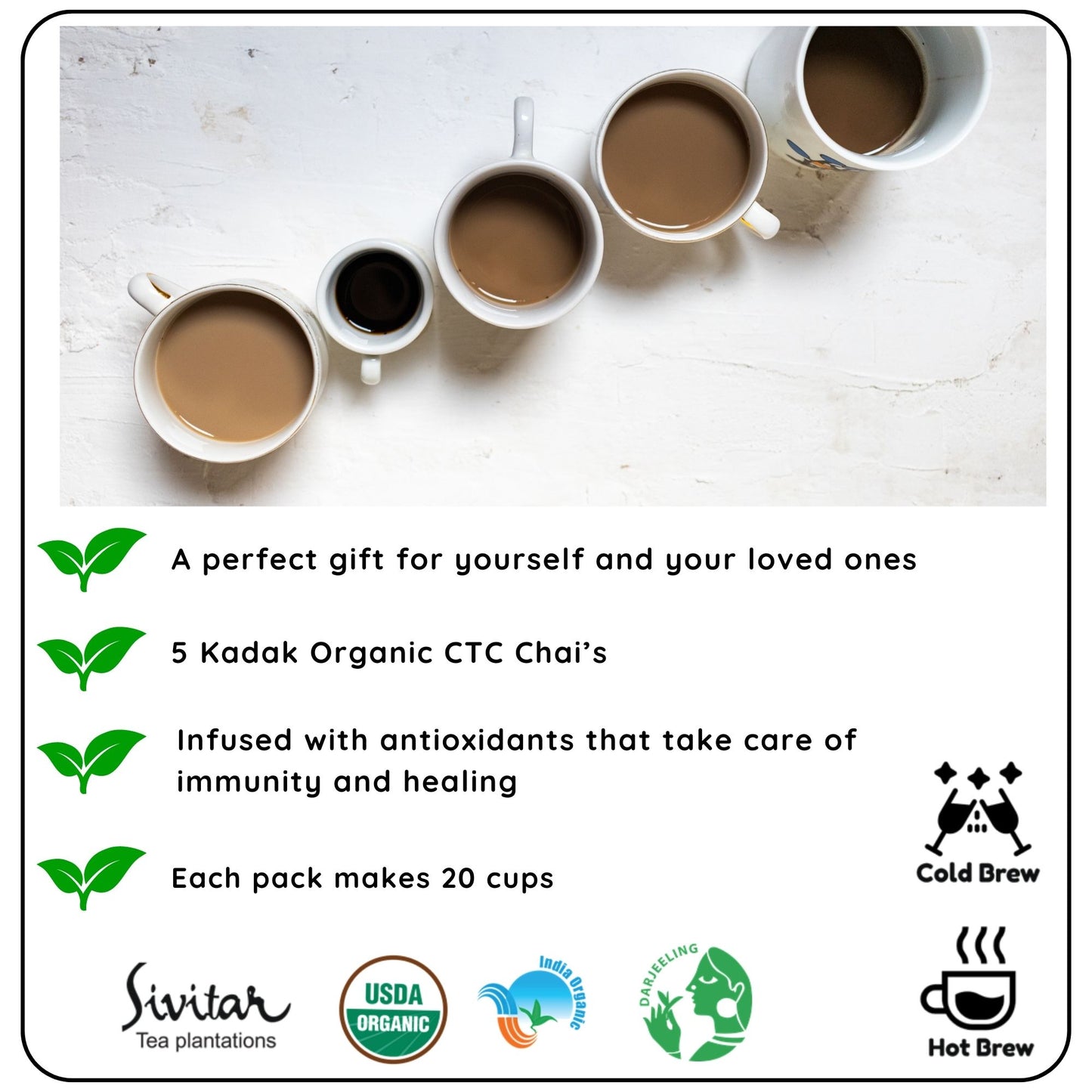 Healing Chai's of India - A cuppa of well being for you, Makes 100 Cups - Radhikas Fine Teas and Whatnots