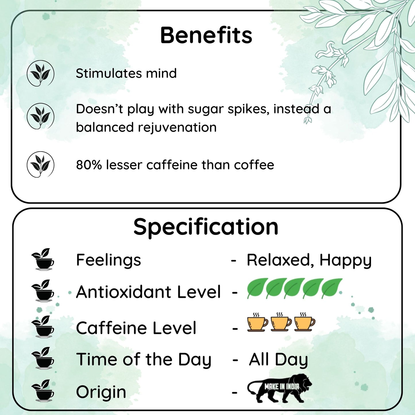 Healing Chai's of India - A cuppa of well being for you, Makes 100 Cups - Radhikas Fine Teas and Whatnots