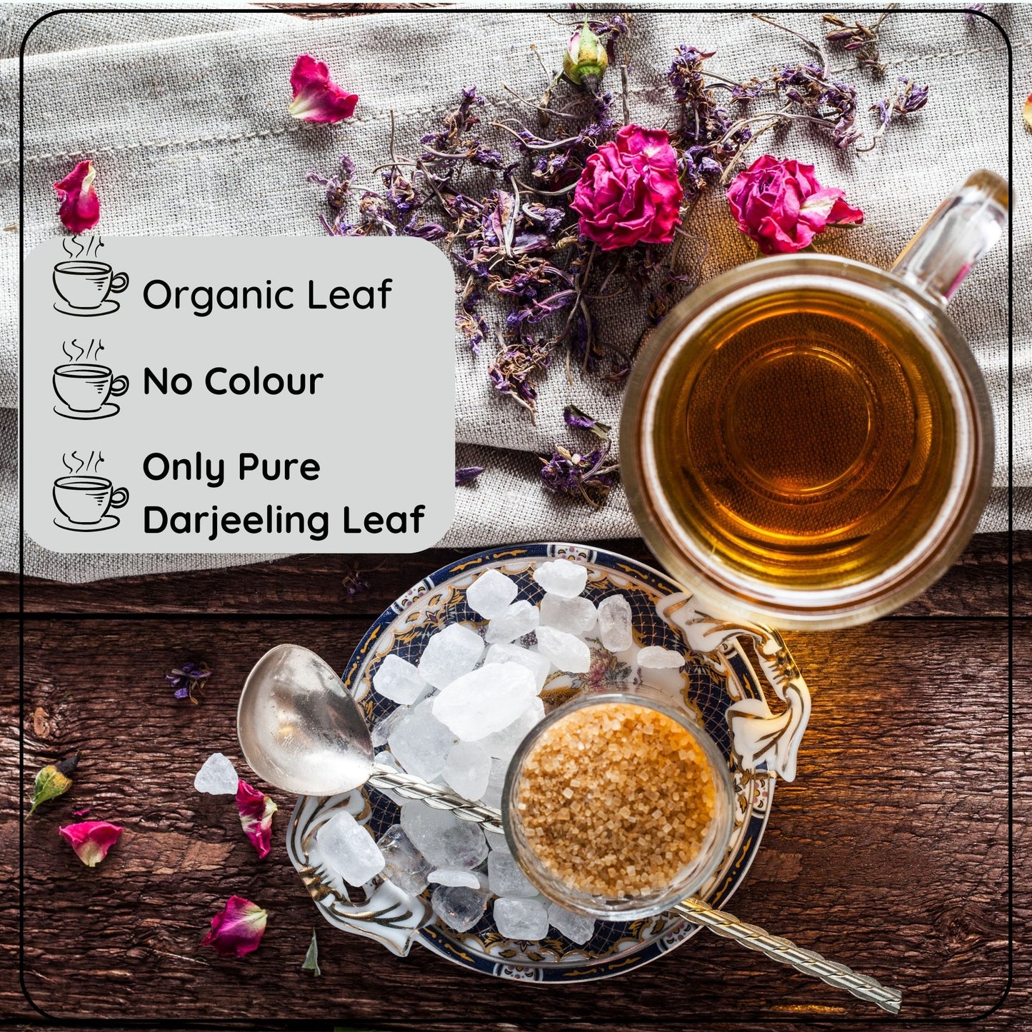 BEAUTEA Green Rose - How to Make Beautea Green Rose Tea with Organic Darjeeling Leaves and Rose Petals - Radhikas Fine Teas and Whatnots