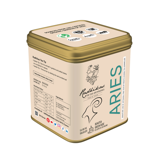 Aries Green Rose - A special blend that celebrates the Trailblazer, Zodiac Tea Collection, Gifting