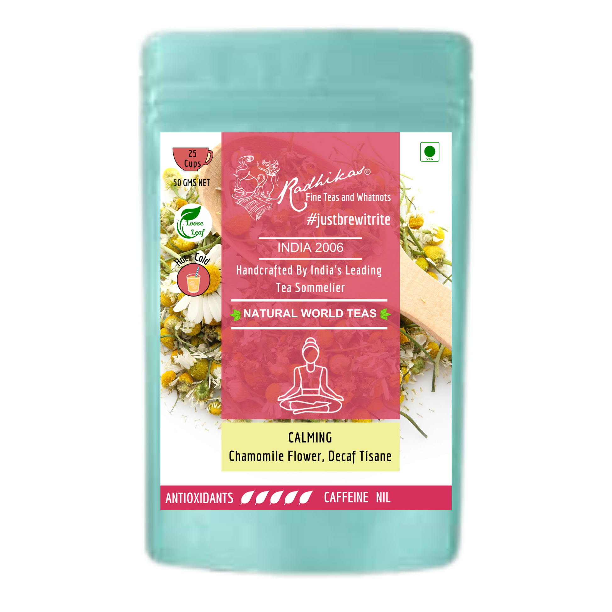 CALMING Chamomile Flower Decaf Tisane