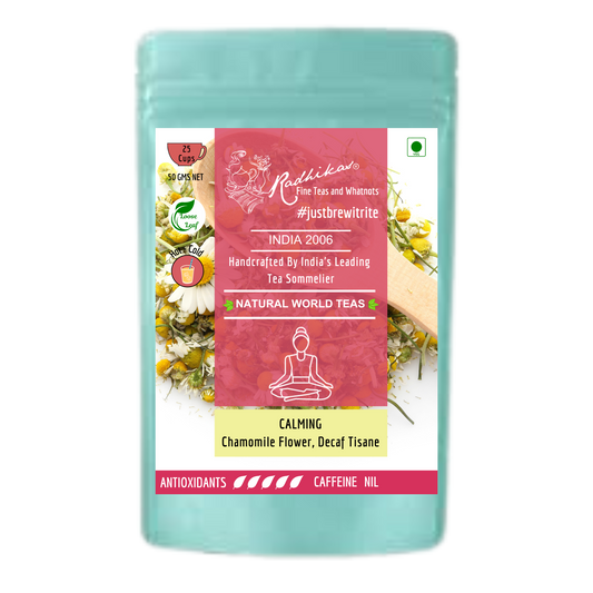 CALMING Chamomile Flower Decaf Tisane - A Tea for Sleep and Serenity