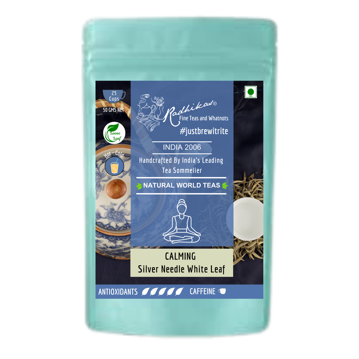 CALMING Silver Needle White Leaf - The Finest and Purest of All Teas