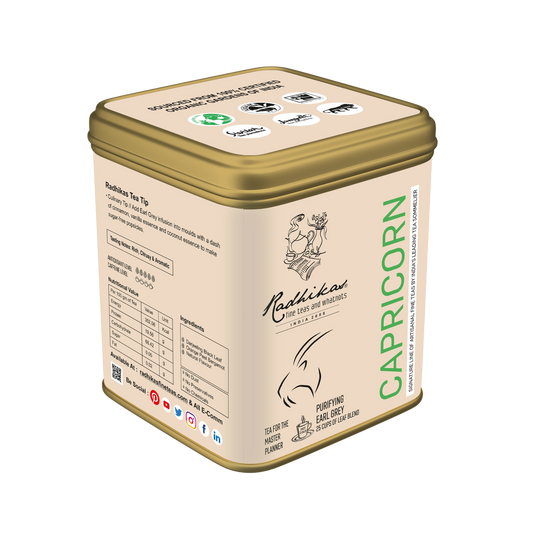 Capricorn Earl Grey Tea - A special blend that celebrates the Master Planner, Zodiac Tea Collection, Gifting