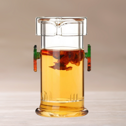 Holiday (Bundle) - Radiance China Jasmine Oolong Tea and Contemporary Glass Kettle - Radhikas Fine Teas and Whatnots