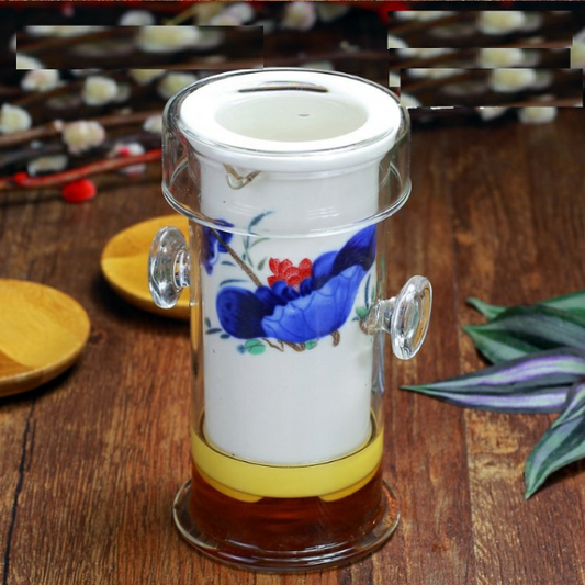 Contemporary Glass Kettle With Porcelian Infuser - A tea lovers dream - Radhikas Fine Teas and Whatnots