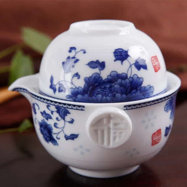 Double Brewing Set, Style Gaiwan Cum Sipping Cup