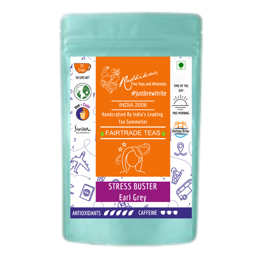 STRESS BUSTER Earl Grey Tea - The Benefits of Drinking Stress Buster Earl Grey Tea for Digestion and Anxiety Relief