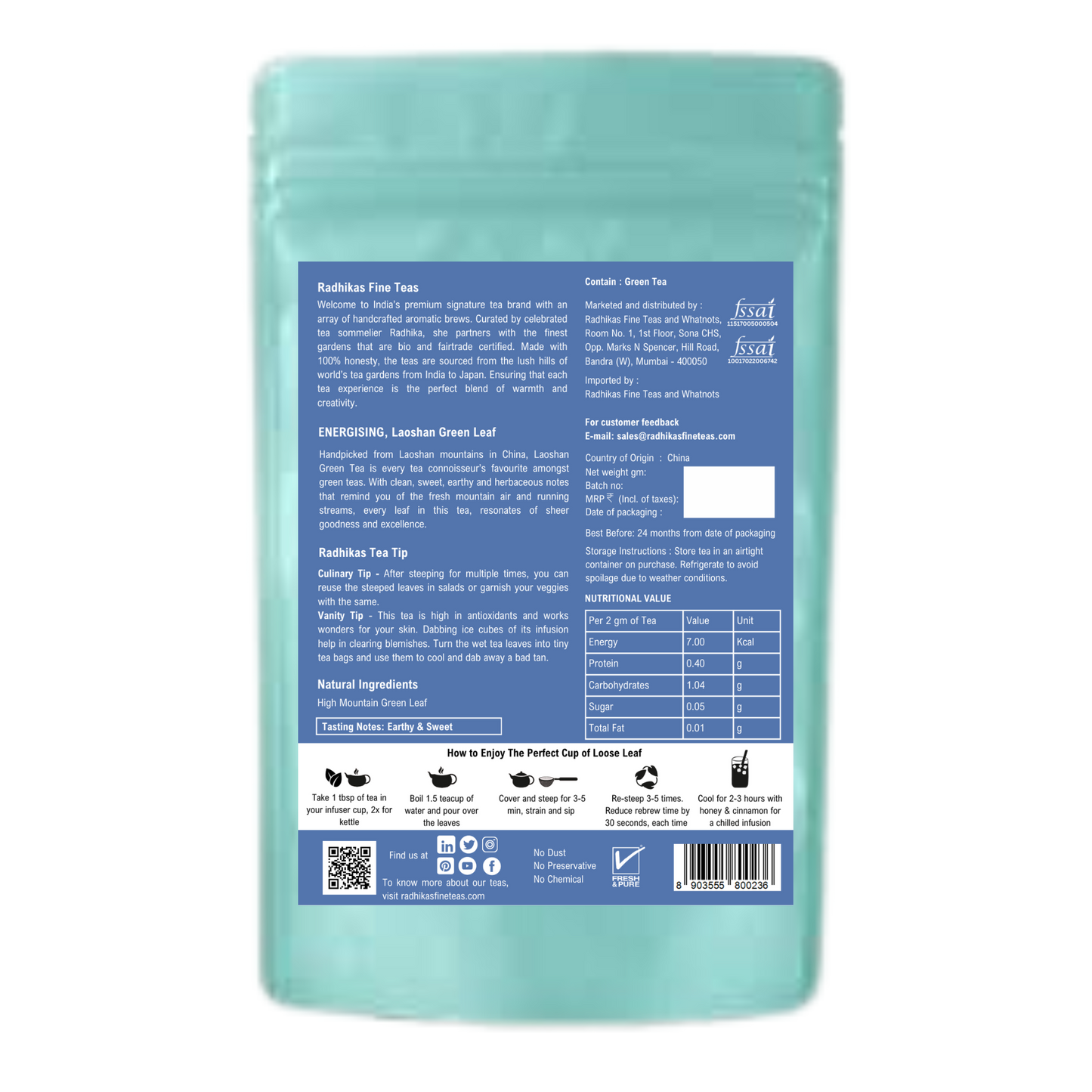 ENERGISING Laoshan Green Leaf - The Tea That Gives You More Energy and Focus