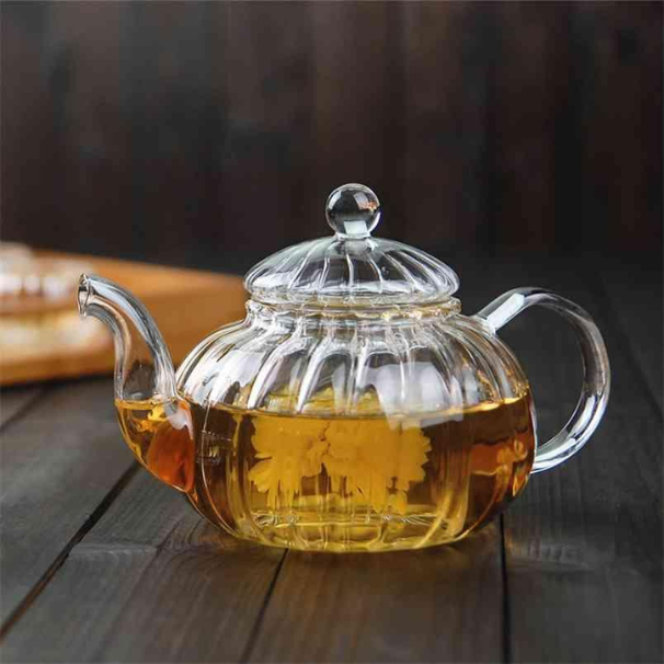 Exquisite Victorian Glass Kettle With Infuser
