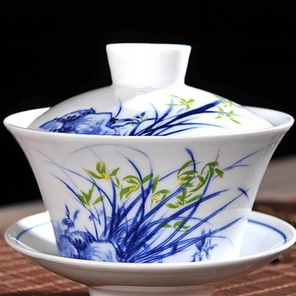 Gaiwan The Brewing Cup With Saucer - The Oriental Teacup Saucer And Lid - Radhikas Fine Teas and Whatnots