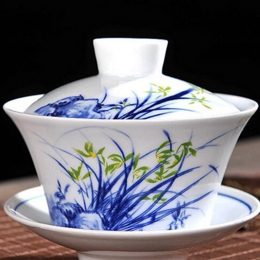 Gaiwan The Brewing Cup With Saucer - The Oriental Teacup Saucer And Lid - Radhikas Fine Teas and Whatnots