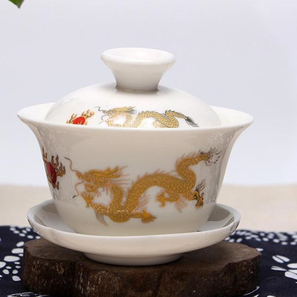 Gaiwan The Brewing Cup With Saucer - The Oriental Teacup Saucer And Lid - Radhikas Fine Teas and Whatnots