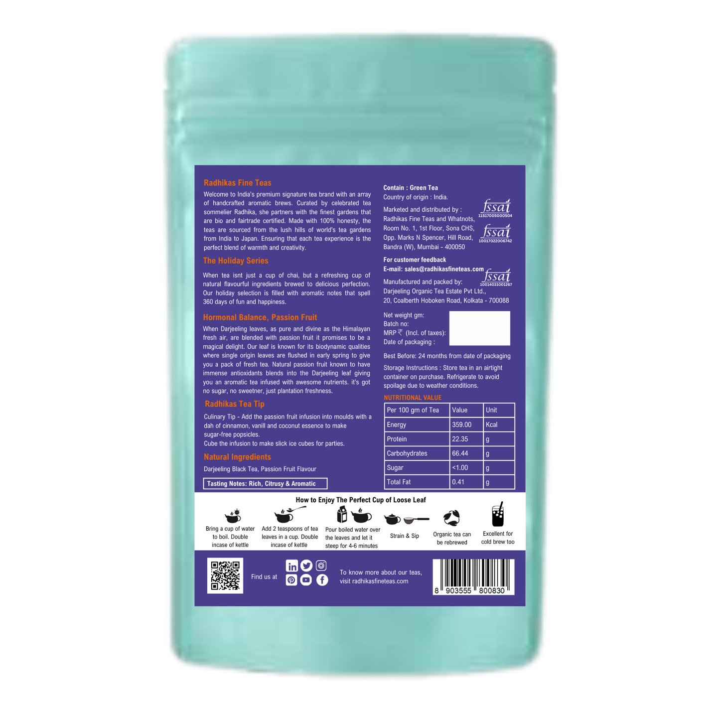HORMONAL BALANCE Passion Fruit Darjeeling Leaf