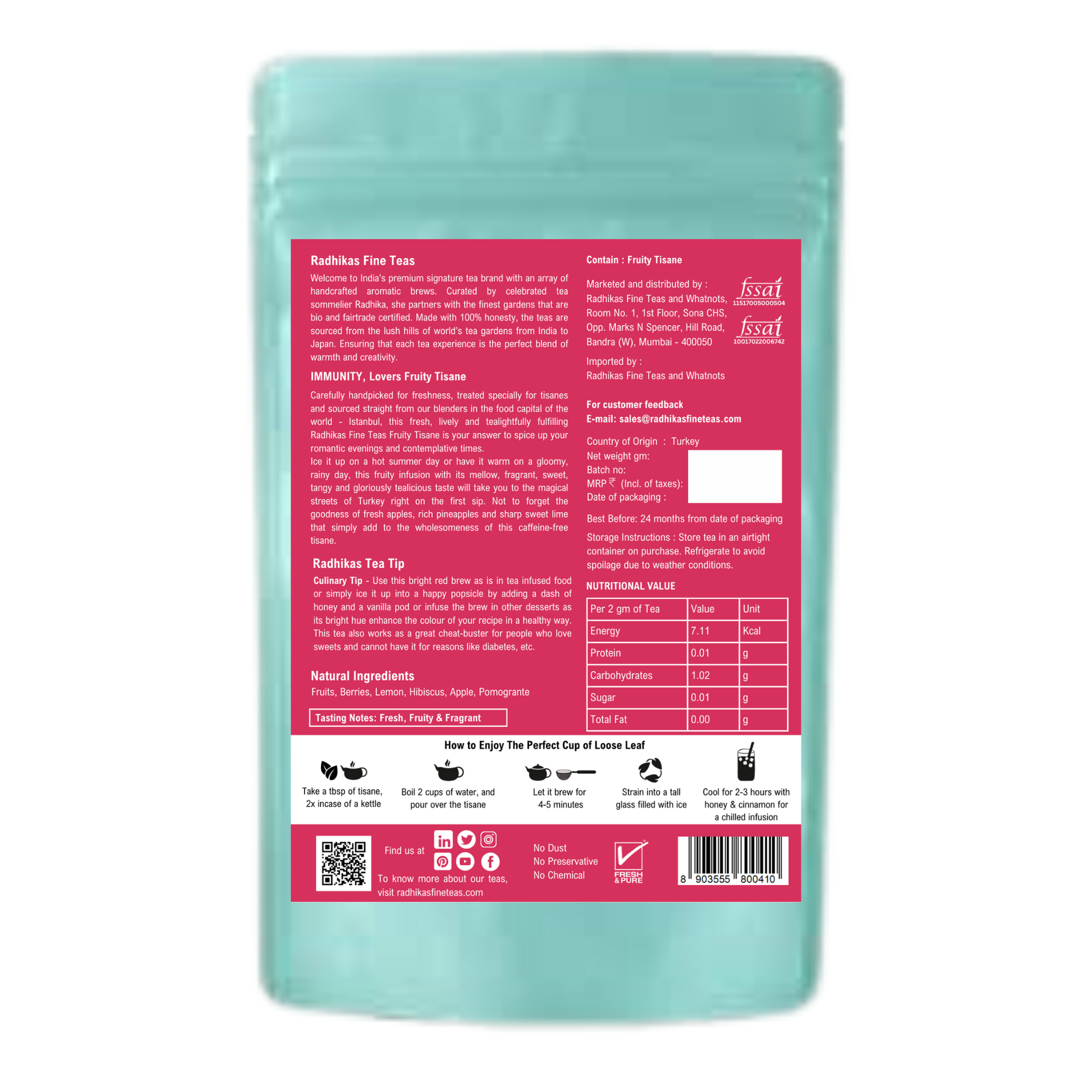 IMMUNITY Lovers Fruity Tisane