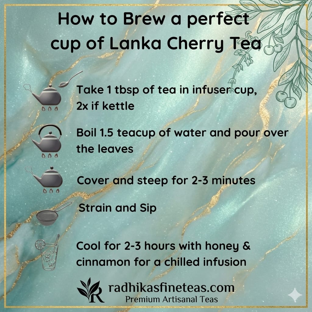 STRESS BUSTER Lanka Cherry Tea - Sweet & Tangy Stress Relieving Infusion