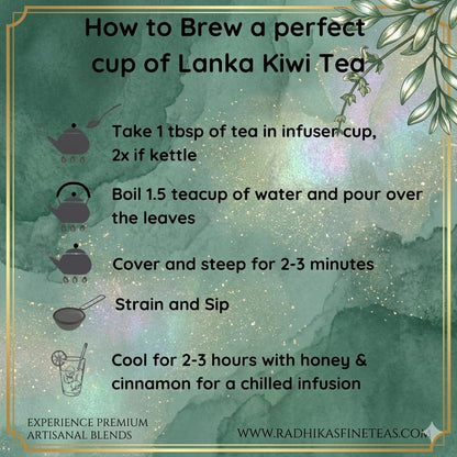 REVVS UP METABOLISM Lanka Kiwi Tea - Refreshing Wellness Drink
