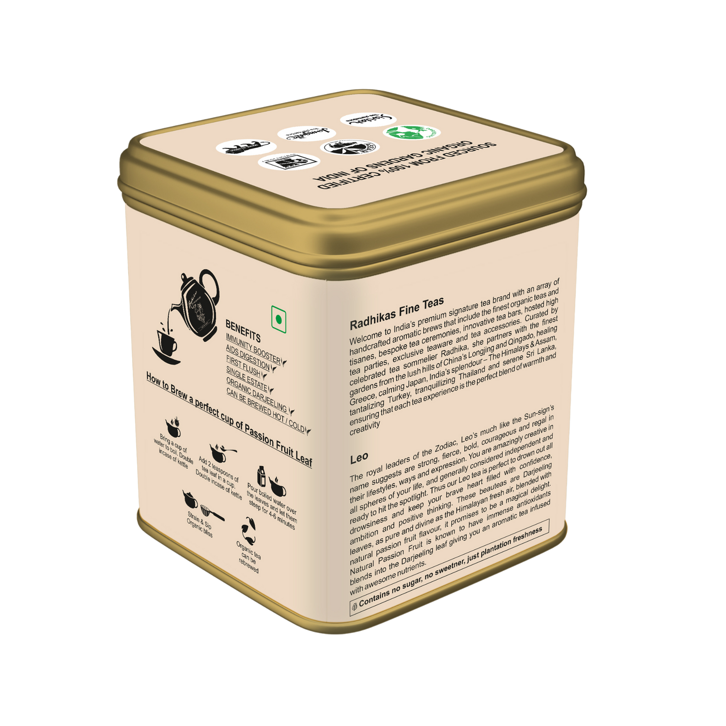 Leo Passion Fruit Tea - A special blend that celebrates the Regal Ruler, Zodiac Tea Collection, Gifting