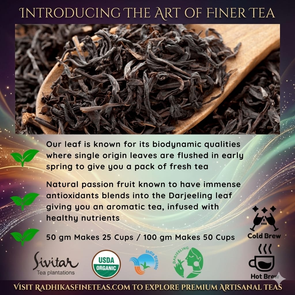 Leo Zodiac Tea Gift – Premium Passion Fruit Black Tea Blend