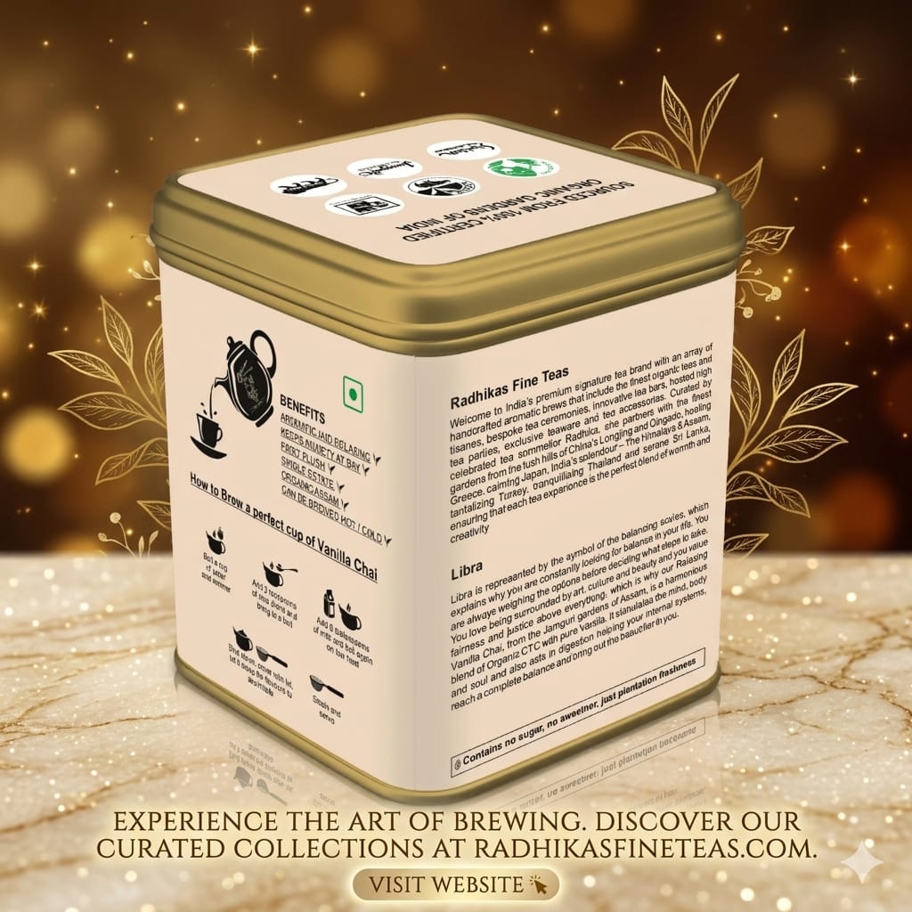Libra Zodiac Tea Gift – Aromatic Vanilla Chai Tea Blend