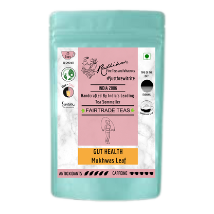 GUT HEALTH Mukhwas Leaf - The Benefits of Drinking Digestive Mukhwas Tea for Gut Health and Anxiety Relief