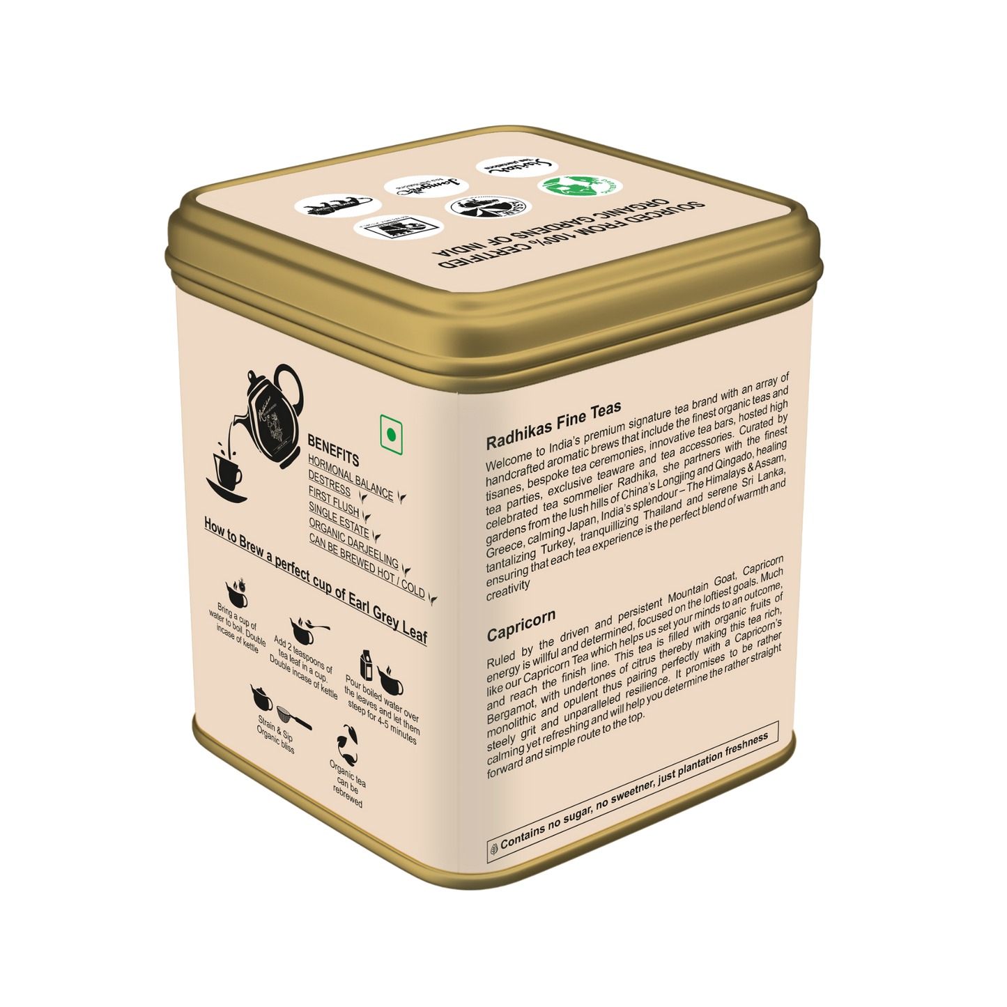 Capricorn Earl Grey Tea - A special blend that celebrates the Master Planner, Zodiac Tea Collection, Gifting