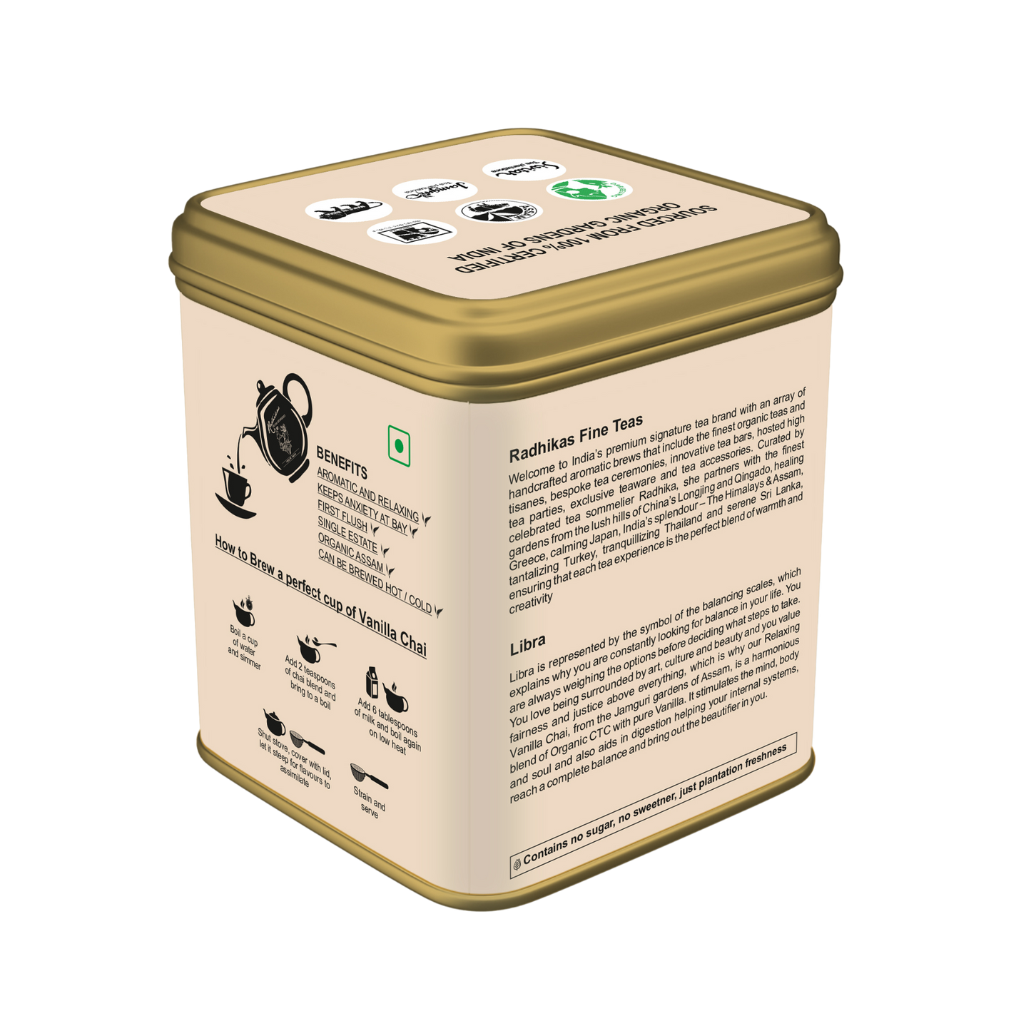 Libra Vanilla Chai - A special blend that celebrates the Egalitarian, Zodiac Tea Collection, Gifting