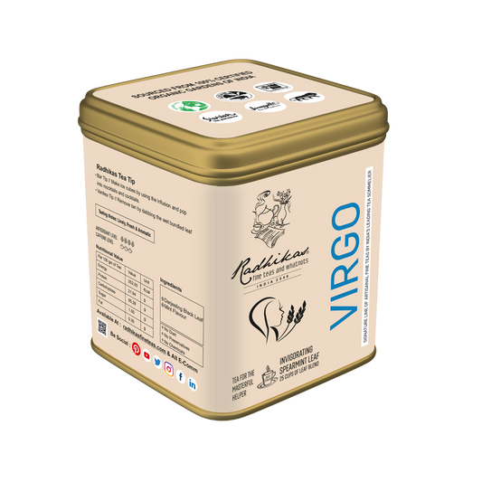 Virgo Spearmint Tea - A special blend that celebrates the Masterful Helper, Zodiac Tea Collection, Gifting