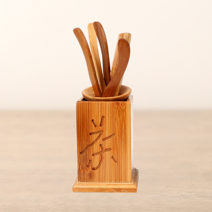 Oriental Bamboo Tea Spoon Set - The Essential Tool for Tea Ceremonies - Radhikas Fine Teas and Whatnots