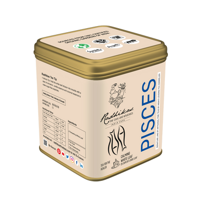 Pisces White Leaf - A special blend that celebrates the Healer, Zodiac Tea Collection, Gifting