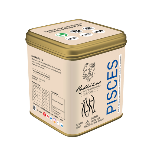 Pisces White Leaf - A special blend that celebrates the Healer, Zodiac Tea Collection, Gifting