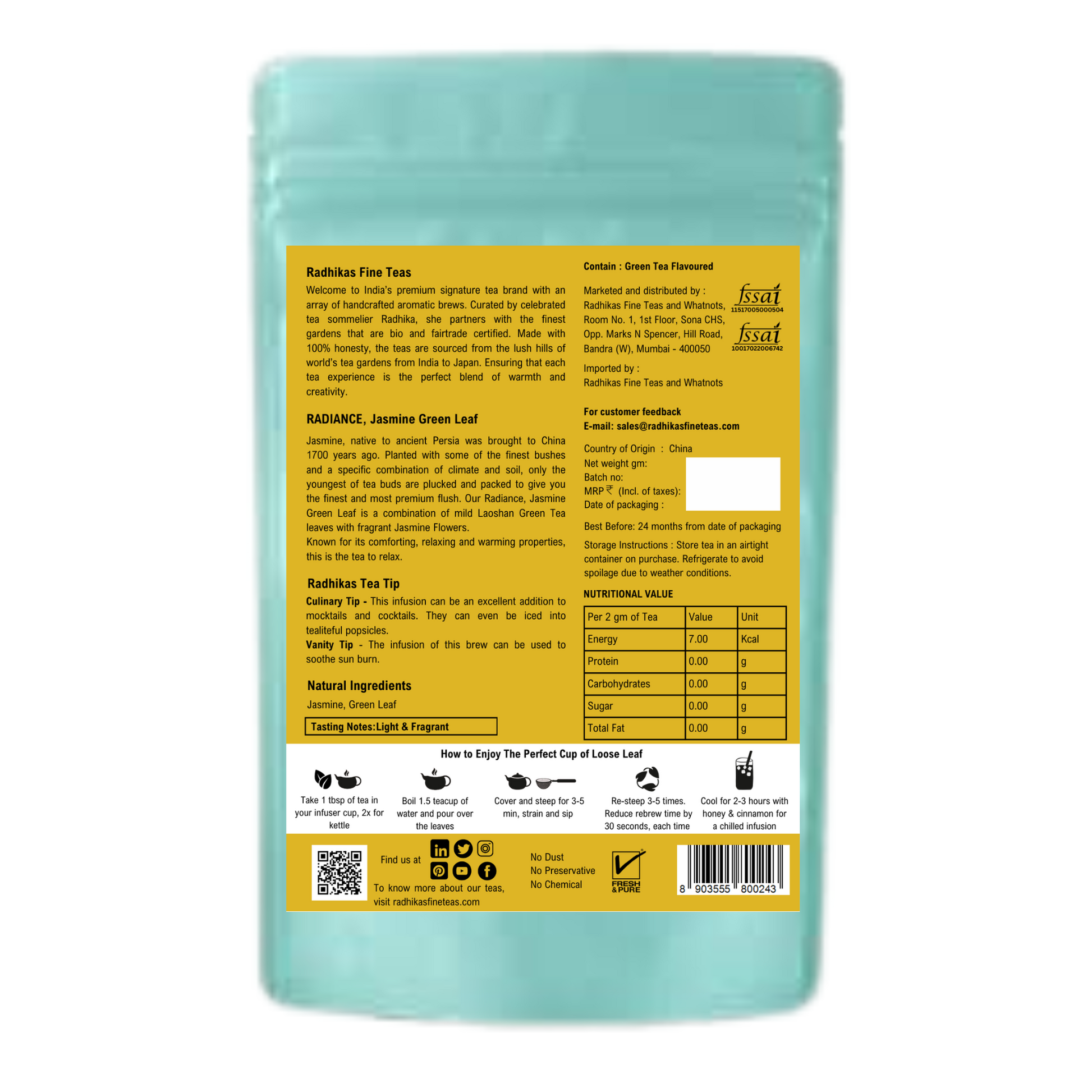RADIANCE Jasmine Green Leaf