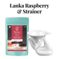 Holiday (Bundle) - Radiance Lanka Raspberry Tea and Porcelain Strainer Set