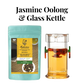 Holiday (Bundle) - Radiance China Jasmine Oolong Tea and Contemporary Glass Kettle