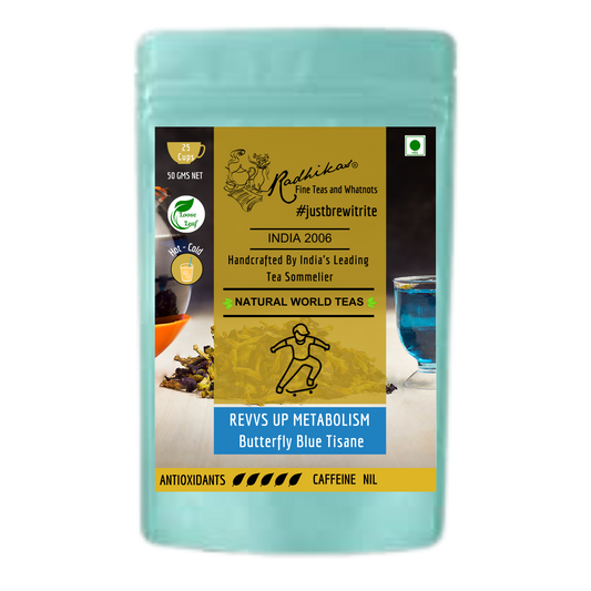 REVVS UP METABOLISM Butterfly Blue Tisane - A Magical and Colorful Drink