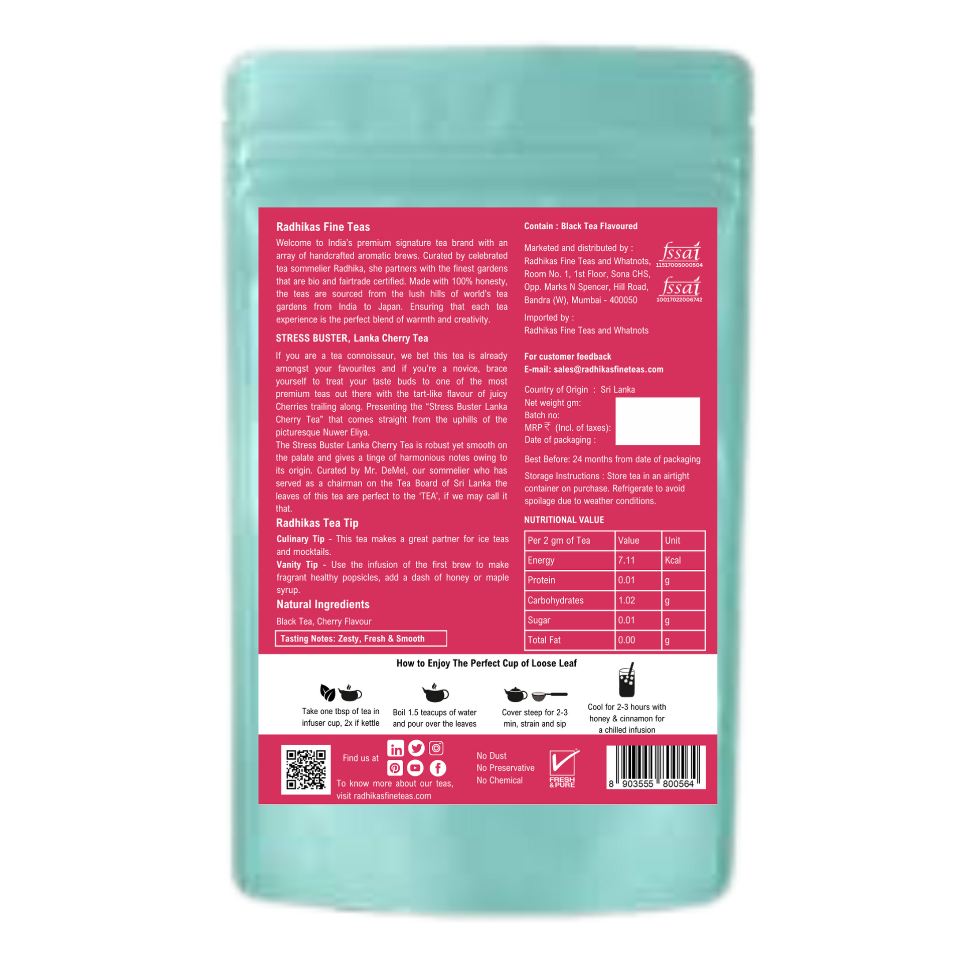 STRESS BUSTER Lanka Cherry Tea