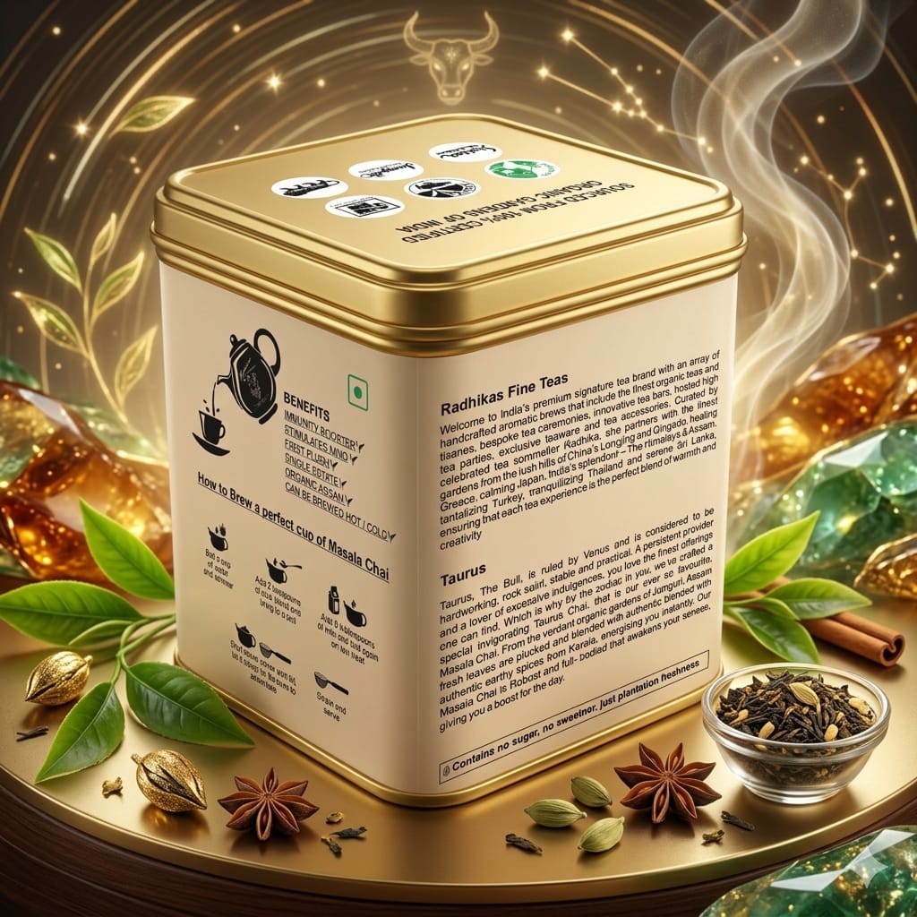 Taurus Zodiac Tea Gift – Authentic Indian Masala Chai Tea