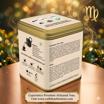 Virgo Zodiac Tea Gift – Refreshing Spearmint Tea Infusion